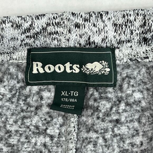 Roots Canada Women’s Gray Marled Fleece Crop Athletic Pull On Sweatpants XL - Picture 7 of 12